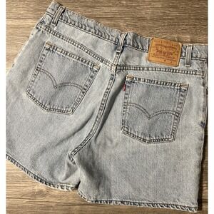 Vintage 90s Levi's 550 Blue Jean Shorts Light Wash Relaxed Jorts Sz 14R (34")USA